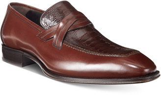 Mezlan Men's Ryan Loafers With Ostrich Vamp, Created for Macy's
