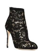Thumbnail for your product : Dolce & Gabbana Floral Lace Booties