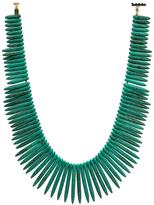 Thumbnail for your product : Kenneth Jay Lane Green Stick Gold Clasp Necklace