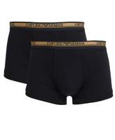 Thumbnail for your product : Emporio Armani 2 Pack Gold Waist Band Trunks Colour: BLACK GOLD, Size: