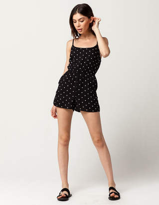 Sky And Sparrow Polka Dot Womens Romper