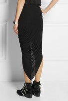 Thumbnail for your product : Helmut Lang Asymmetric draped jersey skirt