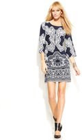 Thumbnail for your product : INC International Concepts Bell-Sleeve Printed Dress