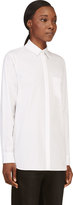 Thumbnail for your product : Alexander Wang T by White Poplin & Mesh Blouse