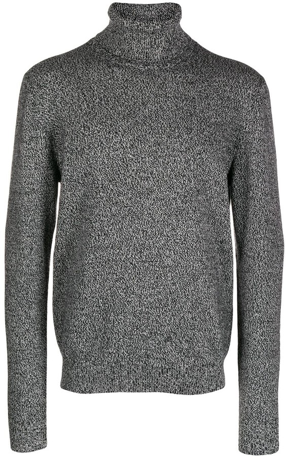 mens roll neck cashmere jumper