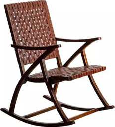 ChairVogue Modern Vintage Solid Wood Rocking Chair Solid Wood Rocking