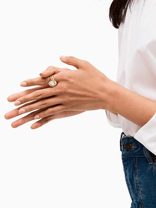 Kate Spade Signature Spade Ring, Cream - Size 5