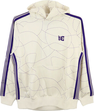 トップス NEEDLES VELOUR TRACK HOODIE L Needles Green Velour Track Hoodie Needles