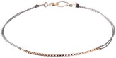 Thumbnail for your product : Poupette Boxchain Silk Bracelet In Grey