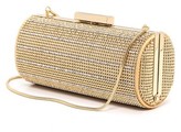 Thumbnail for your product : Whiting & Davis Crystal Pinstripes Clutch
