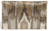 Thumbnail for your product : Moyna Camo Flap Silk Clutch