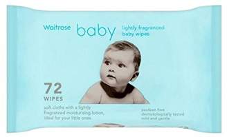 Fragranced Baby Wipes Waitrose 72 per pack - Pack of 4