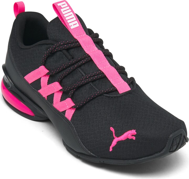 Pink And Black Puma Shoes | ShopStyle