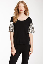 Thumbnail for your product : Kenneth Cole Henrietta Leopard Print Combo Sweater