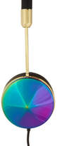Thumbnail for your product : Frends - Layla Leather And Iridescent Metal Headphones - Black