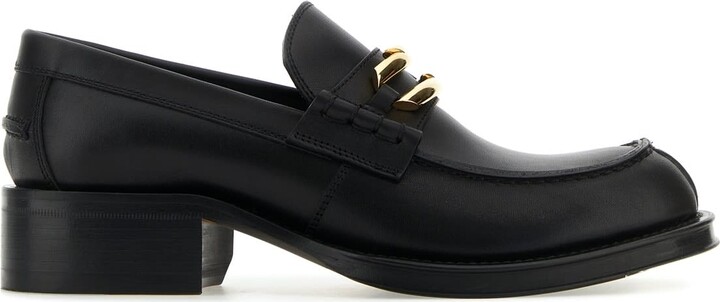 Lanvin Black Leather Medley Loafers