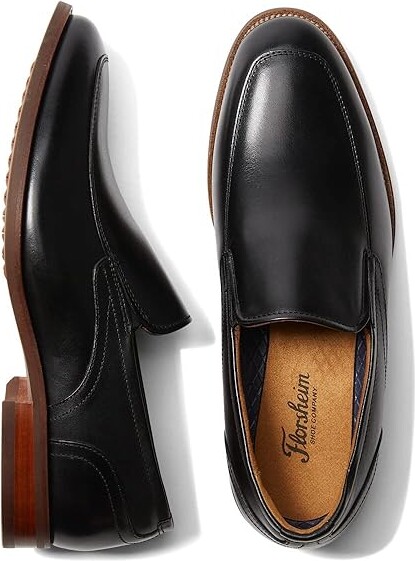 Florsheim Rucci Moc Toe Slip-On Men's Shoes Black Smooth : 7 M (D) Leather