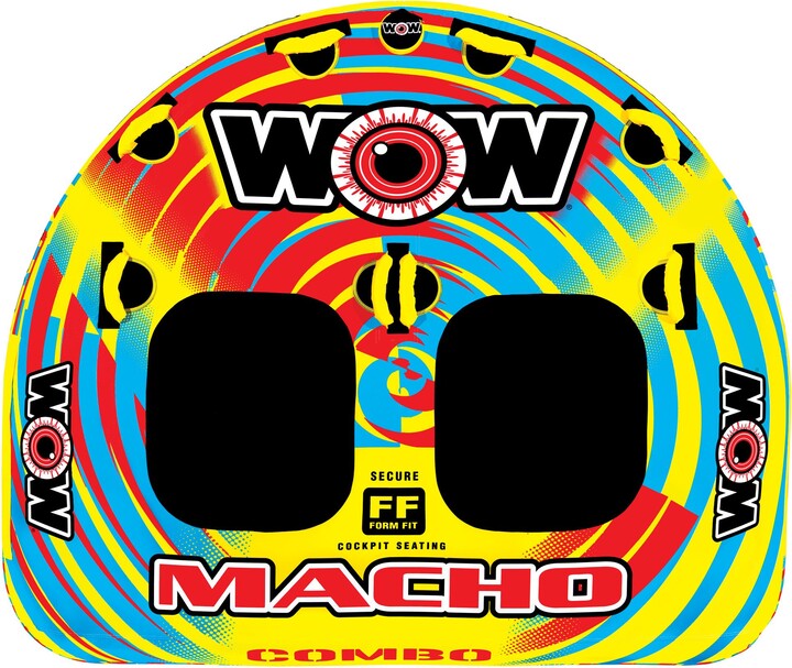 WOW World of Water Sports WOW Macho 2-Person Towable Tube, Multi
