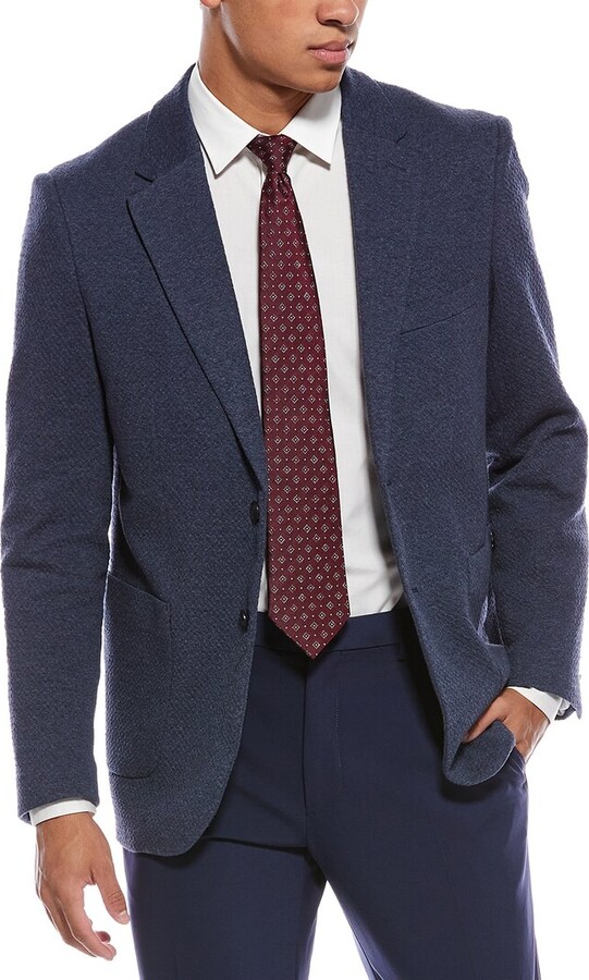 Report Collection Popcorn Texture Sportcoat
