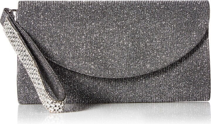 pewter evening bag