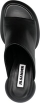 Thumbnail for your product : Jil Sander Block-Heel Chunky Leather Sandals