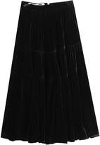 Thumbnail for your product : McQ Velvet Midi Skirt with Silk
