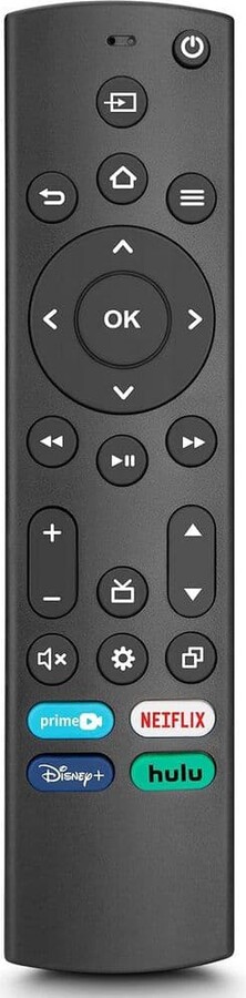 Yichuhaoxi Universal TV Remote Control Replacement with Shortcut Button for Netflix, Prime, Disney and Hulu in Black. 1-Pack