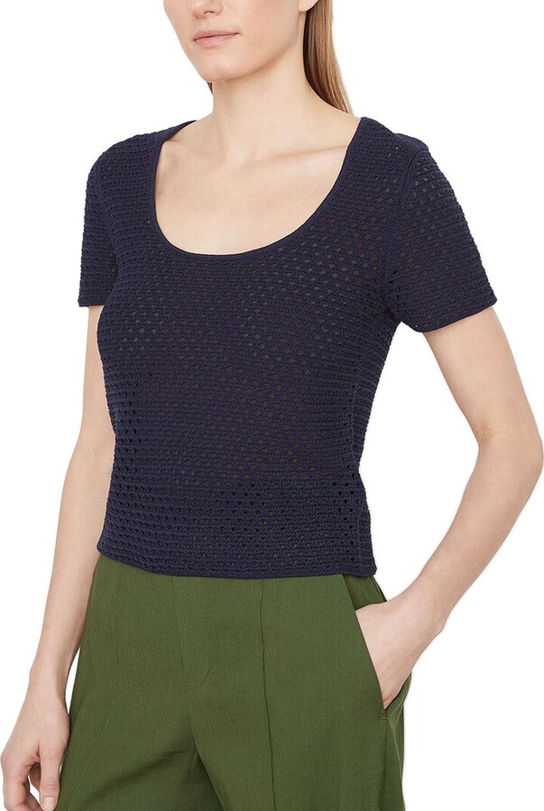 Vince Textured Scoop Neck Sweater