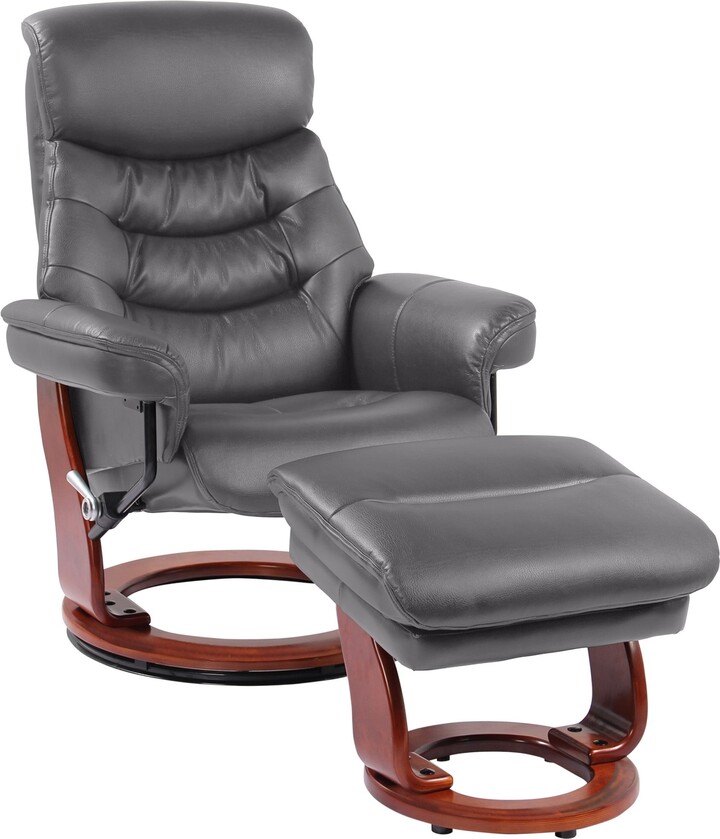 Copper Grove Noumea Leather Recliner and Ottoman ShopStyle