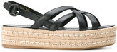 Prada - braided sole sandals - women 