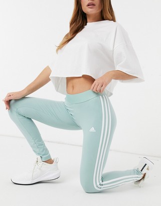 adidas 3 stripe leggings in ShopStyle Activewear