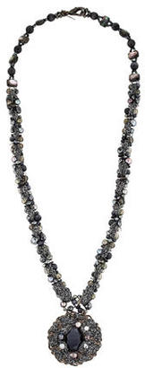 Erickson Beamon Glass & Pearl Pendant Necklace