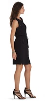 Thumbnail for your product : White House Black Market Sleeveless Black Camp Shirt Dress