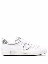 Thumbnail for your product : Philippe Model Paris Distressed Low-Top Sneakers
