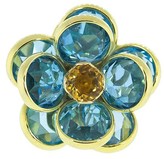 Thumbnail for your product : GUITA M 18kt Yellow Gold Floral Stud Earrings