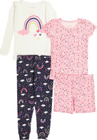 Thumbnail for your product : Isaac Mizrahi Toddler Girl 4pc Rainbow Theme Tight Fit Pajama Set