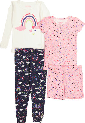 Isaac Mizrahi Toddler Girl 4pc Rainbow Theme Tight Fit Pajama Set
