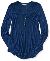 Thumbnail for your product : Aeropostale Long Sleeve Bib Henley