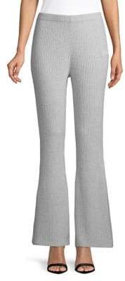 Lord & Taylor Ribbed Flare Cashmere Pants