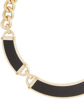 Thumbnail for your product : BCBGMAXAZRIA Faux-Leather Plate Necklace