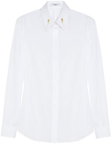 Thumbnail for your product : Givenchy White poplin shirt with gold stiffener