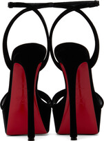 Thumbnail for your product : Christian Louboutin Black Loubi Queen Alta 150 Heeled Sandals