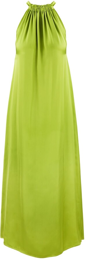 chartreuse green dress