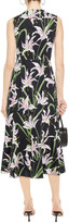 Thumbnail for your product : Borgo de Nor Meta Fluted Floral-print Cotton-poplin Midi Dress