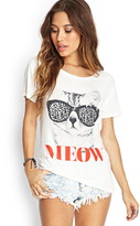 Thumbnail for your product : Forever 21 Feline Sunglasses Tee