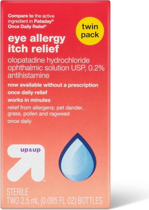 Once Daily Eye Allergy Itch Relief Eye Drops 0.169 fl oz/2pk up & up™ ShopStyle