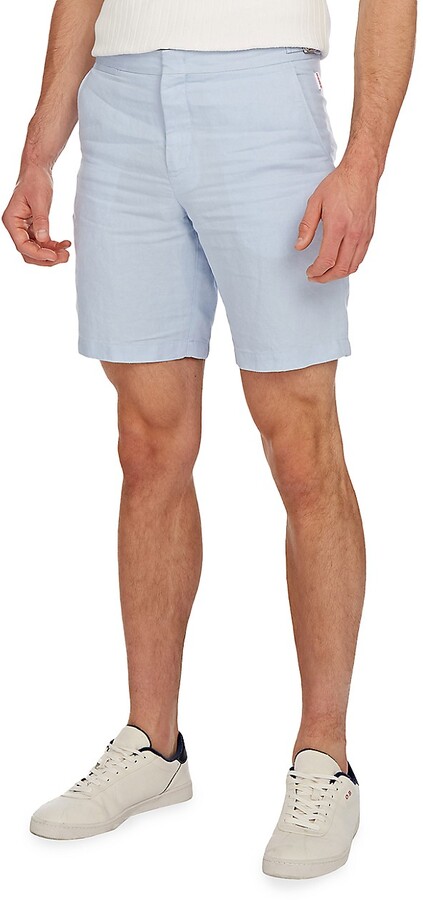 Men Blue Linen Shorts | Shop the world's largest collection of 