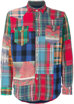Polo Ralph Lauren long sleeved patchwork shirt