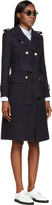 Thumbnail for your product : Thom Browne Navy Serged-Seam Trench Coat
