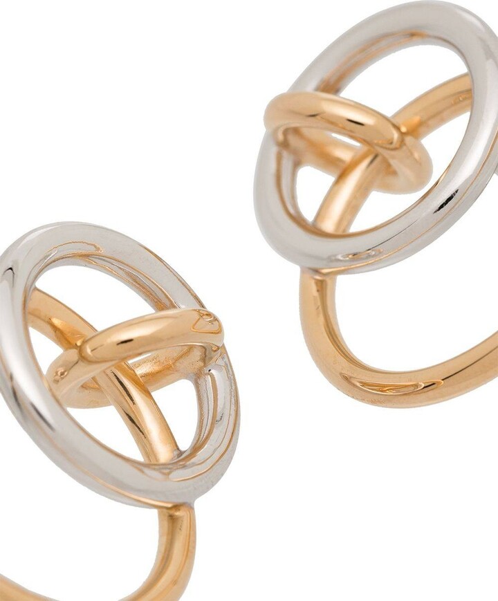 Charlotte Chesnais Interlocking Hoop Earrings Os